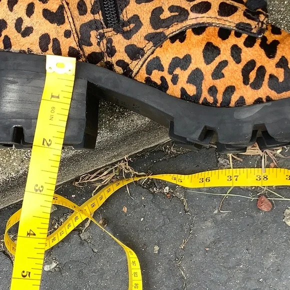 Schutz Leopard Print Boots Women Size 6.5 B - Picture 11 of 12